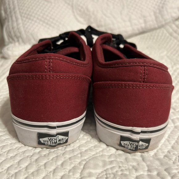 Vans Off The Wall Maroon Burgundy Skateboard Shoes Men's Size 11 - Picture 4 of 5